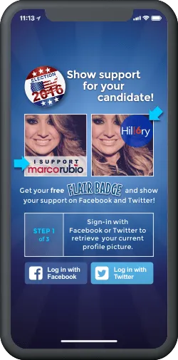 Screenshot of Flair Badge